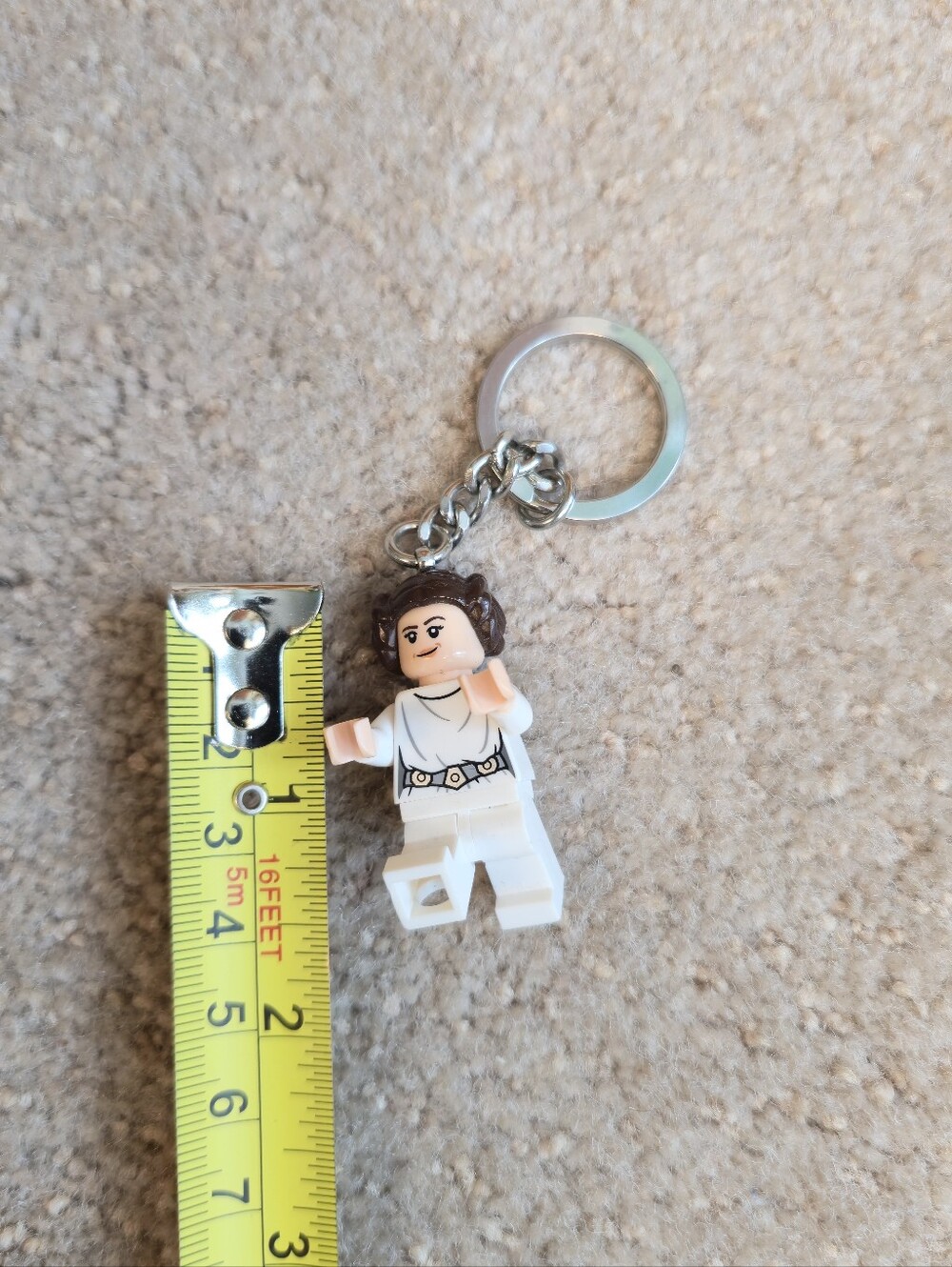 LEGO PRINCESS LEIA MINIFIGURE KEYRING STAR WARS 853948 KEYCHAIN RETIRED RARE